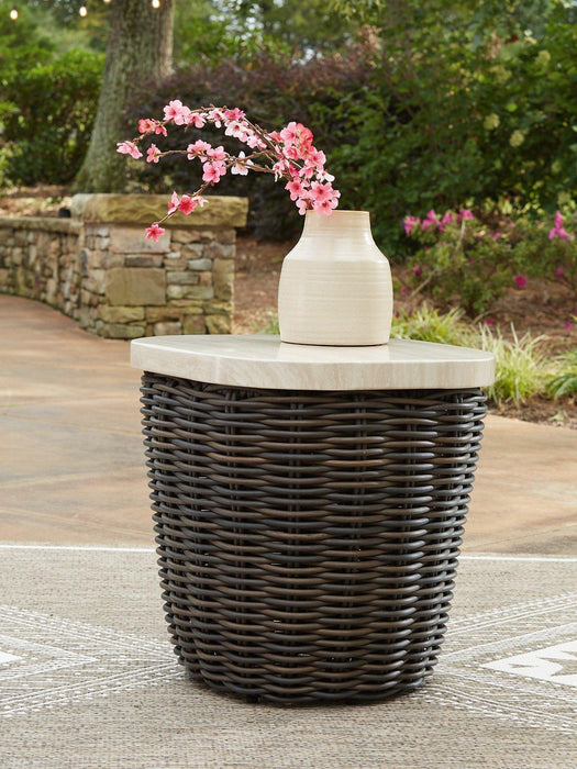 Kimora Outdoor End Table - Visions in Furniture (La Mirada, CA)