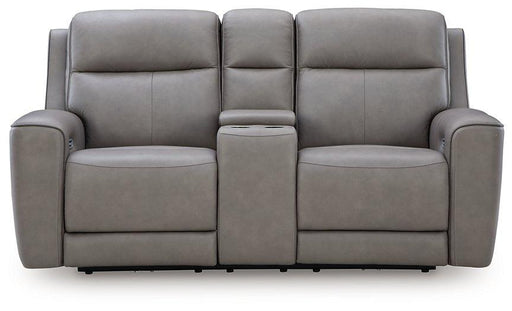 5Z-Comfort Power Reclining Loveseat with Console - Visions in Furniture (La Mirada, CA)