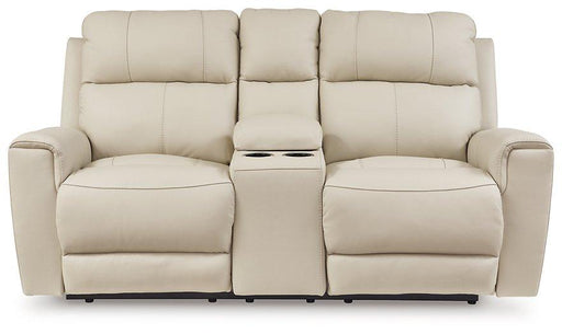 Dahlmoore Power Reclining Loveseat with Console - Visions in Furniture (La Mirada, CA)