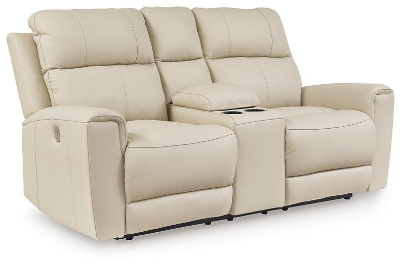 Dahlmoore Power Reclining Loveseat with Console - Visions in Furniture (La Mirada, CA)