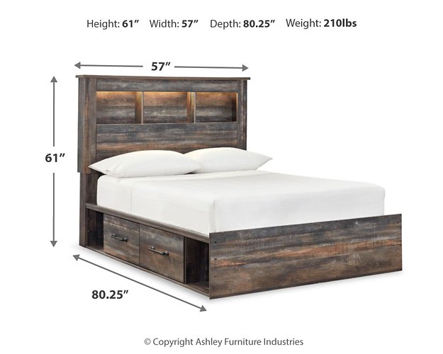 Drystan Youth Bed with 2 Storage Drawers - Visions in Furniture (La Mirada, CA)
