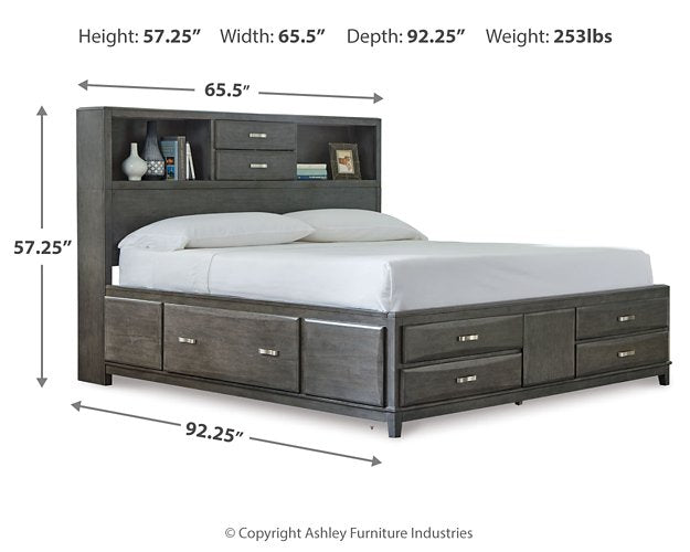 Caitbrook Storage Bed with 8 Drawers - Visions in Furniture (La Mirada, CA)