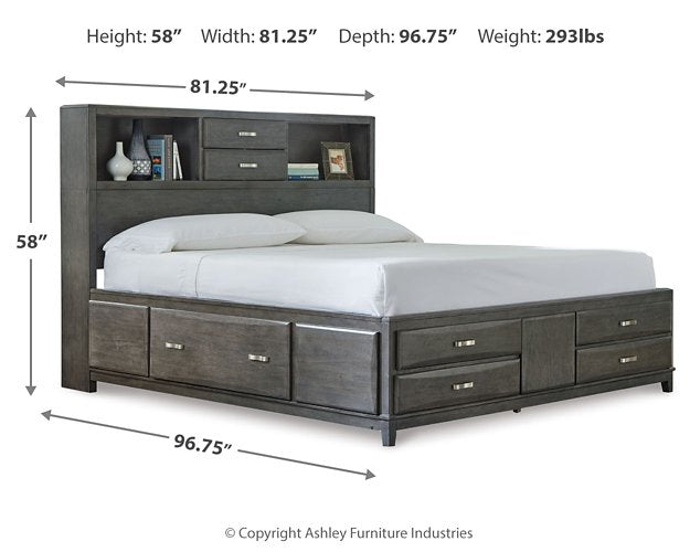 Caitbrook Storage Bed with 8 Drawers - Visions in Furniture (La Mirada, CA)