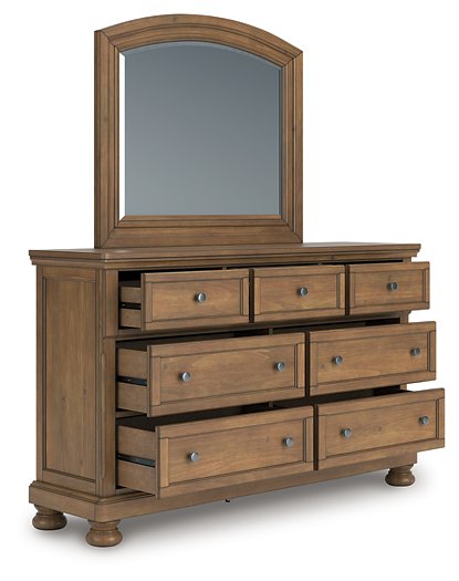 Feddinger Dresser and Mirror - Visions in Furniture (La Mirada, CA)
