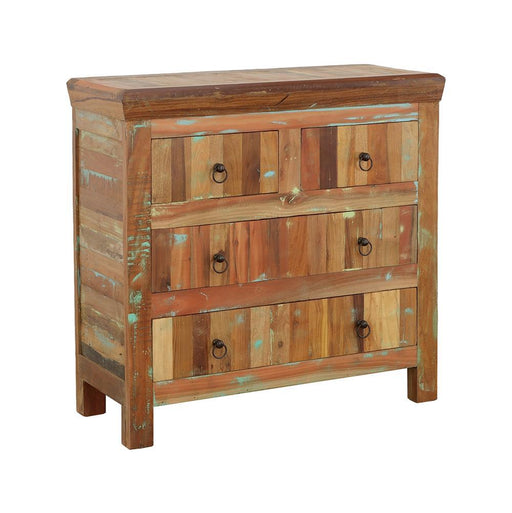 Harper 4-drawer Accent Cabinet Reclaimed Wood - Visions in Furniture (La Mirada, CA)