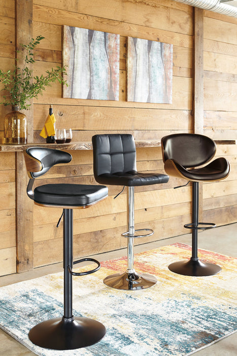 Bellatier Adjustable Height Bar Stool - Visions in Furniture (La Mirada, CA)