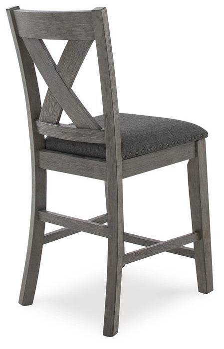 Caitbrook Counter Height Dining Table and Bar Stools (Set of 7) - Visions in Furniture (La Mirada, CA)