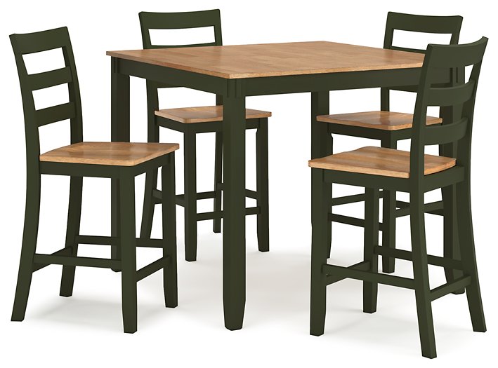 Gesthaven Counter Height Dining Table and 4 Barstools (Set of 5) - Visions in Furniture (La Mirada, CA)