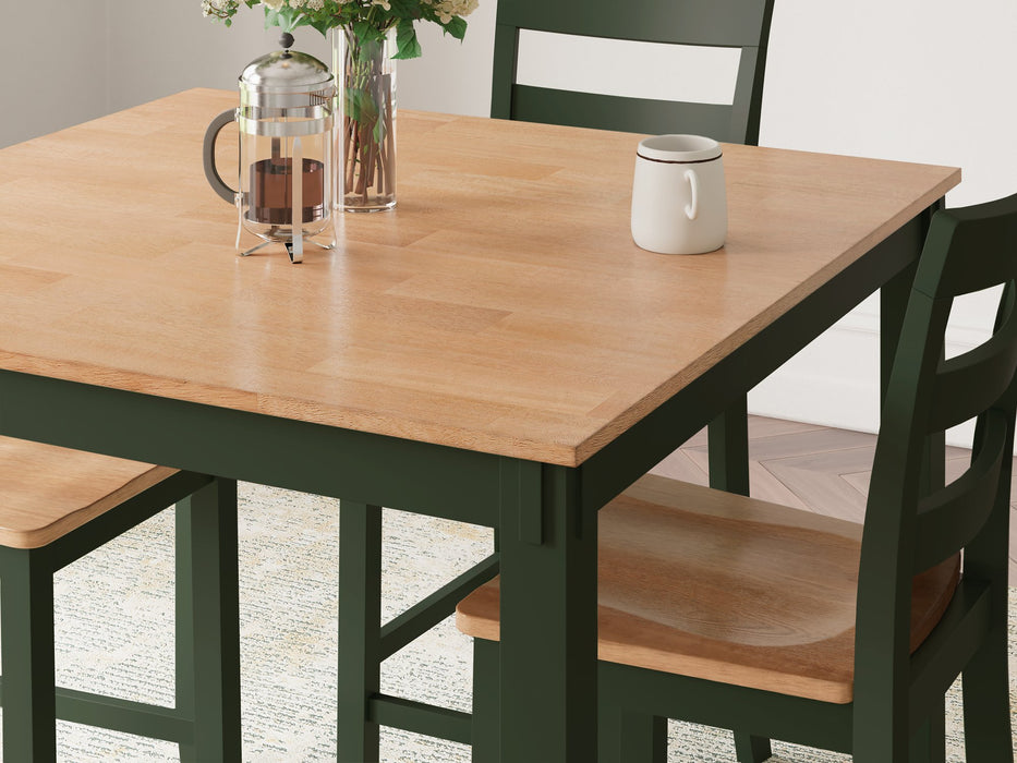 Gesthaven Counter Height Dining Table and 4 Barstools (Set of 5) - Visions in Furniture (La Mirada, CA)