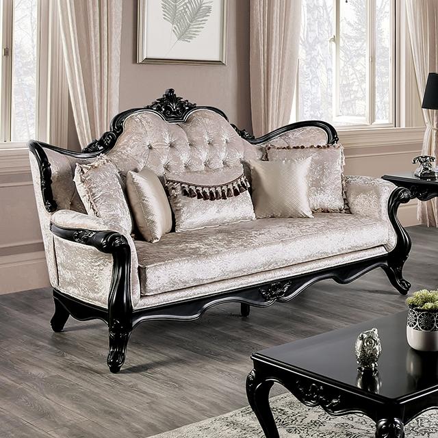 Acapulco White & Espresso Sofa - Visions in Furniture (La Mirada, CA)