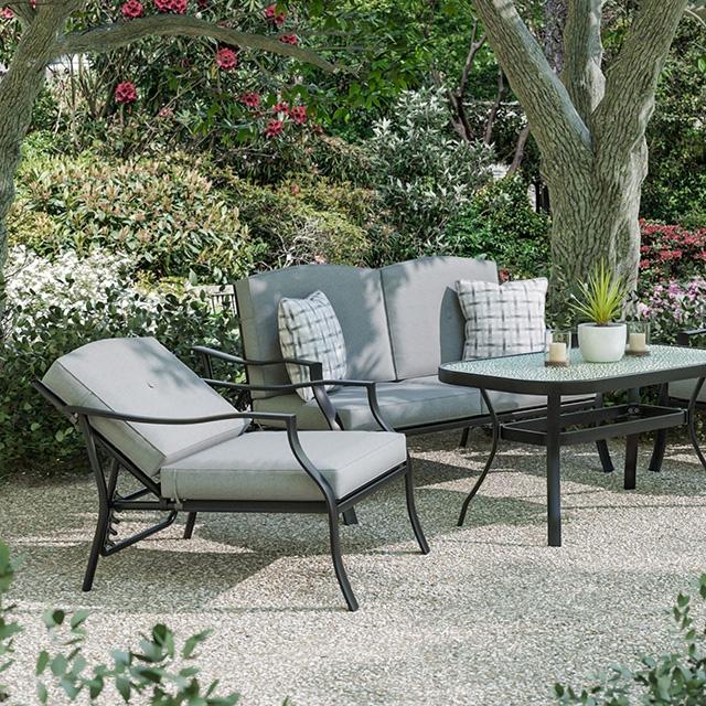 Adele 5 Pc. Conversation Set w/ Adjustable Chairs - Visions in Furniture (La Mirada, CA)