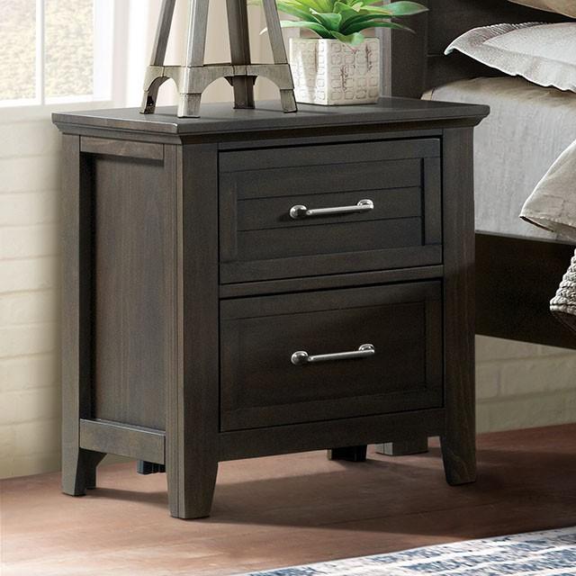 ALAINA Night Stand With USB Plug - Visions in Furniture (La Mirada, CA)