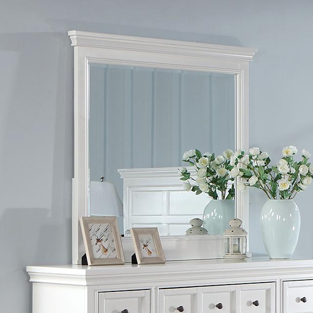 CASTILE Mirror, White - Visions in Furniture (La Mirada, CA)
