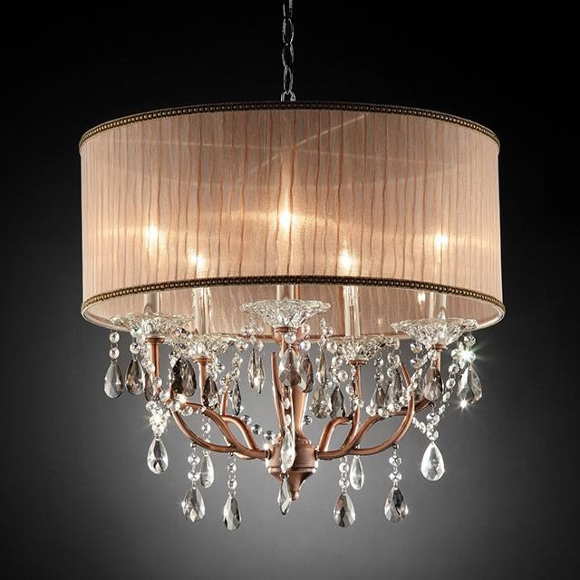 CECELIA Ceiling Lamp, Hanging Crystal - Visions in Furniture (La Mirada, CA)