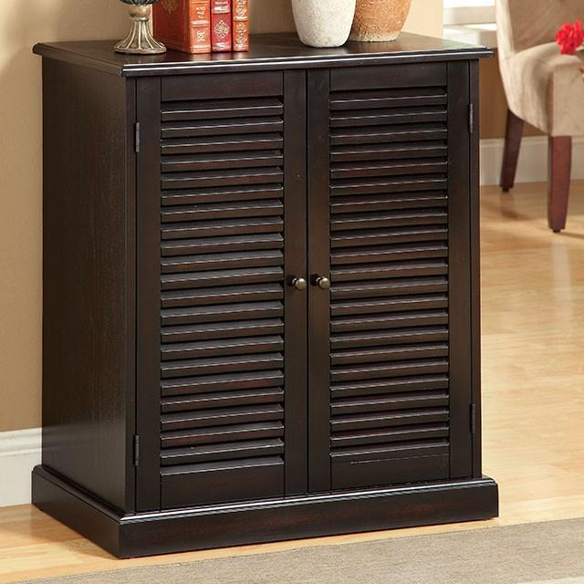 Della Espresso Shoe Cabinet - Visions in Furniture (La Mirada, CA)