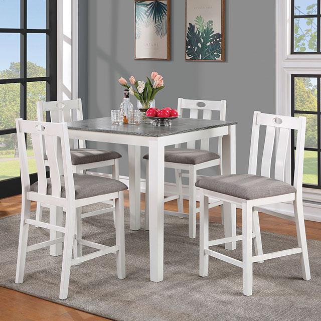 Dunseith 5 Pc. Counter Ht. Set - Visions in Furniture (La Mirada, CA)