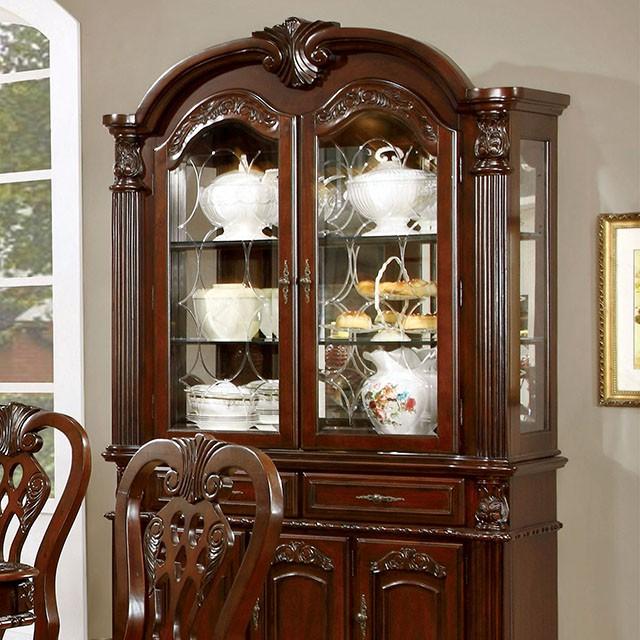 ELANA Brown Cherry Hutch & Buffet, Cherry - Visions in Furniture (La Mirada, CA)