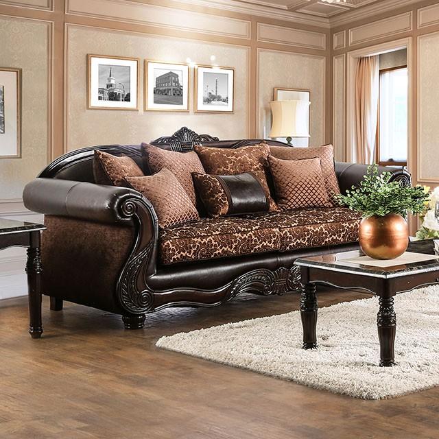 ELPIS Brown/Espresso Sofa - Visions in Furniture (La Mirada, CA)