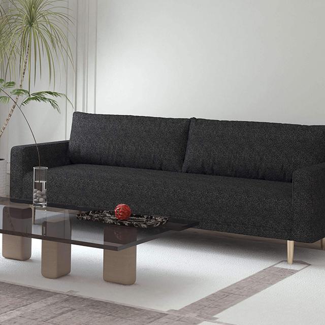 ELVERUM Sofa, Black - Visions in Furniture (La Mirada, CA)