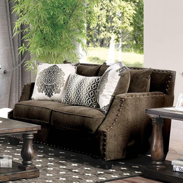 Cornelia Light Brown Love Seat - Visions in Furniture (La Mirada, CA)