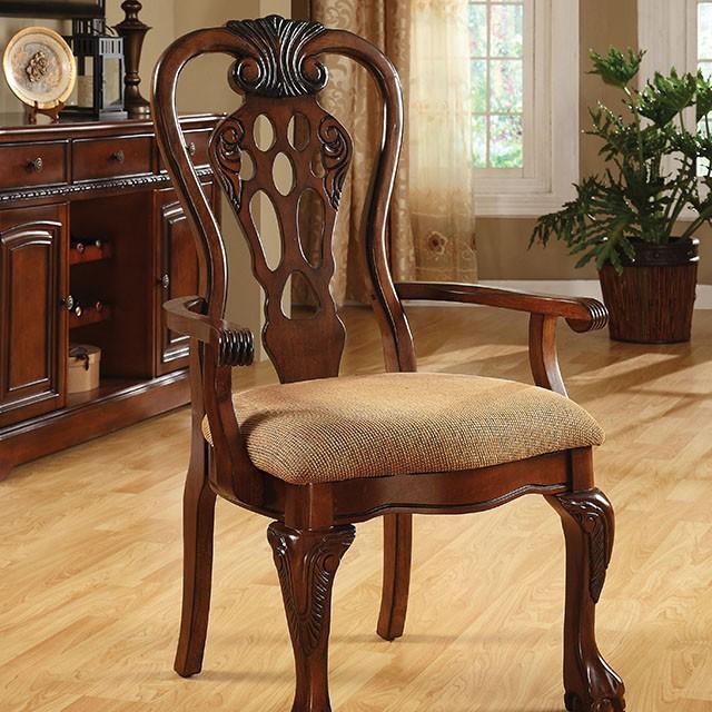 George Town Cherry Arm Chair (2/CTN) - Visions in Furniture (La Mirada, CA)
