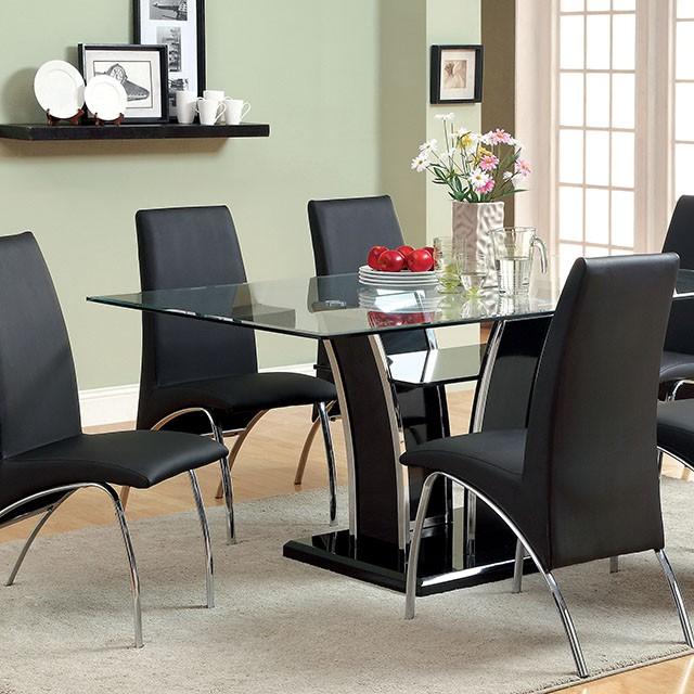 Glenview Black Dining Table - Visions in Furniture (La Mirada, CA)