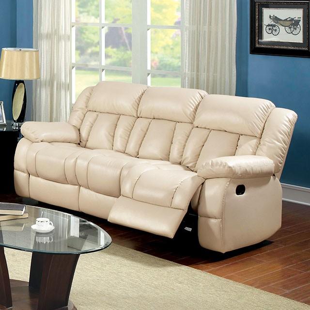 Barbado Ivory Sofa w/ 2 Recliners - Visions in Furniture (La Mirada, CA)