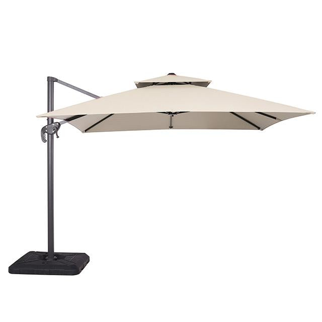 Hero 10 Ft Square Umbrella w/ Double Top + 37" Large Base - Visions in Furniture (La Mirada, CA)