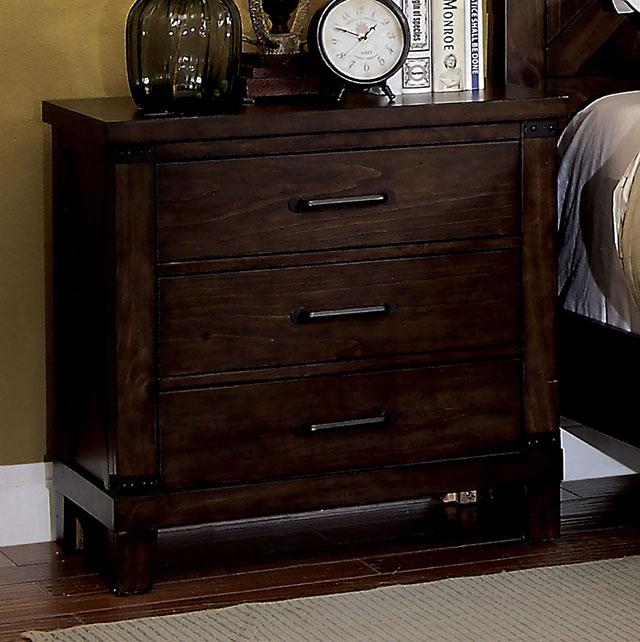 Bianca Dark Walnut Night Stand - Visions in Furniture (La Mirada, CA)