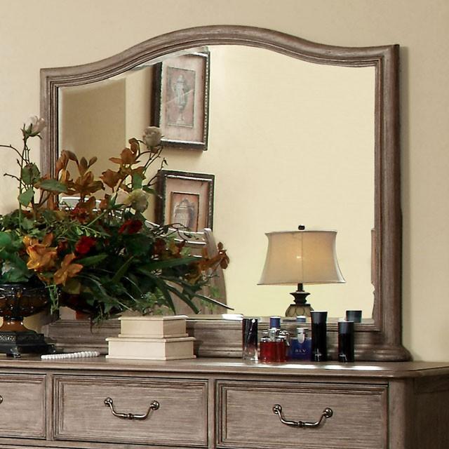 BELGRADE I Rustic Natural Tone Mirror - Visions in Furniture (La Mirada, CA)