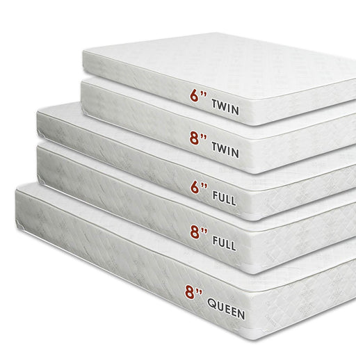 Daisy White 6" Bunkie Board Combo Mattress - Twin XL - Visions in Furniture (La Mirada, CA)