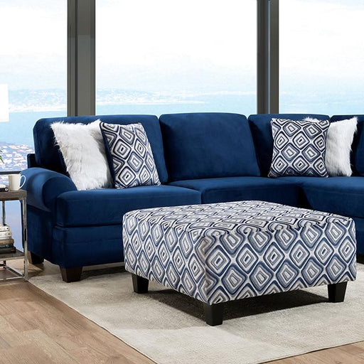 WALDPORT Sectional, Navy - Visions in Furniture (La Mirada, CA)