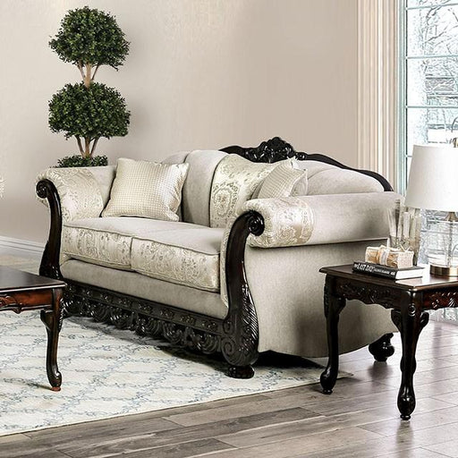 Newdale Ivory Love Seat - Visions in Furniture (La Mirada, CA)