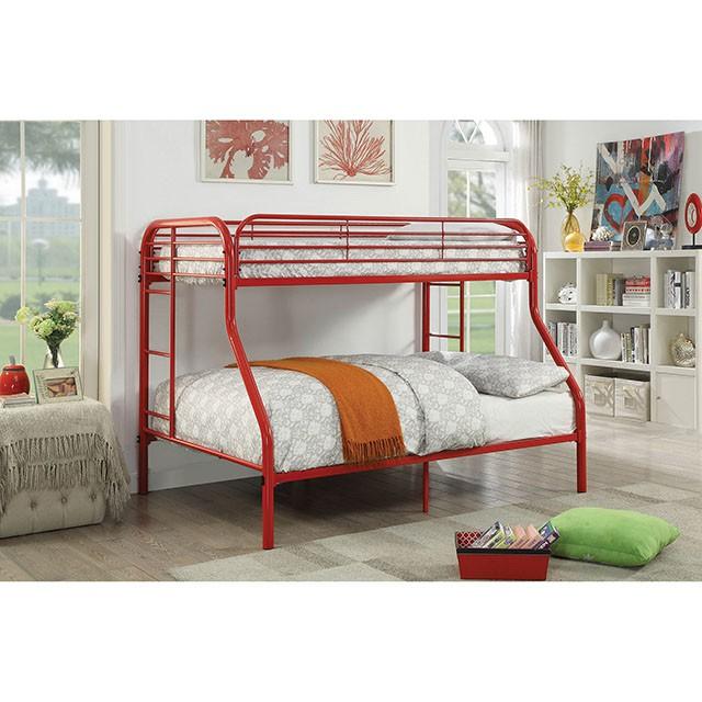 Opal Red Twin/Full Bunk Bed - Visions in Furniture (La Mirada, CA)