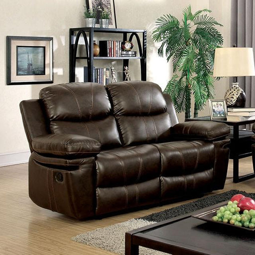 Listowel Brown Love Seat - Visions in Furniture (La Mirada, CA)