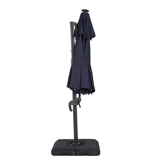 Nuti 10 Ft Round Umbrella w/ LED Light + 37" Large Base - Visions in Furniture (La Mirada, CA)