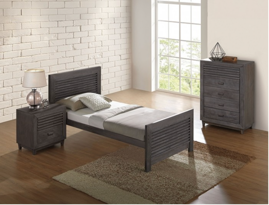 Griffin 4 Pc Twin Bedroom Set - Visions in Furniture (La Mirada, CA)