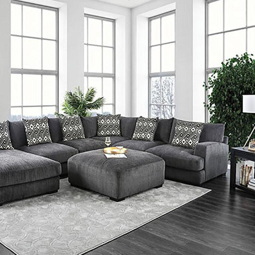 Kaylee Gray U-Shaped Sectional - Visions in Furniture (La Mirada, CA)