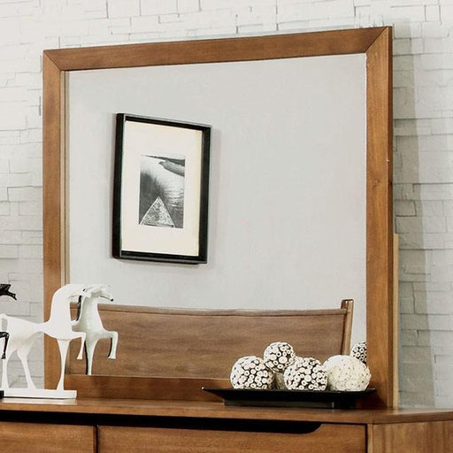 Lennart Oak Rectangular Mirror - Visions in Furniture (La Mirada, CA)