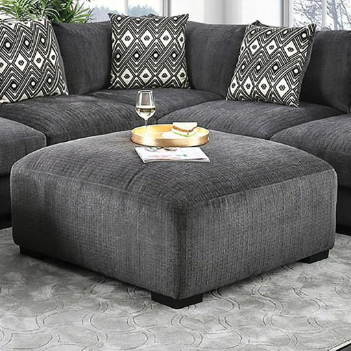 Kaylee Gray Ottoman - Visions in Furniture (La Mirada, CA)