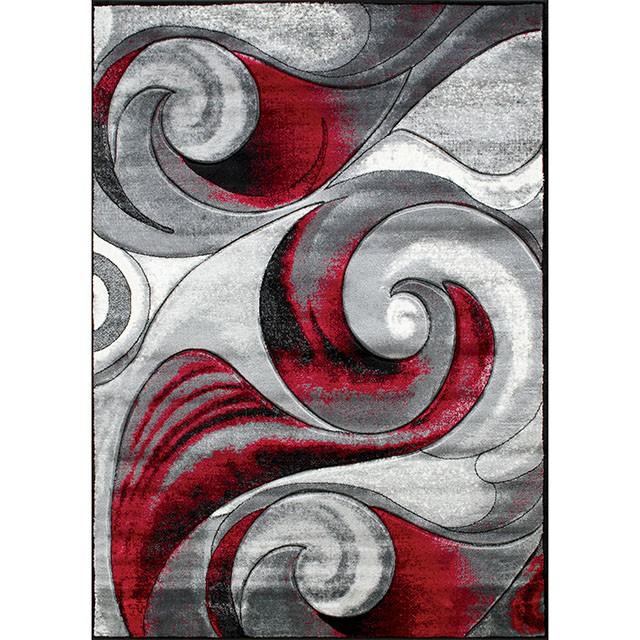Niksar Red 5' X 7' Area Rug - Visions in Furniture (La Mirada, CA)