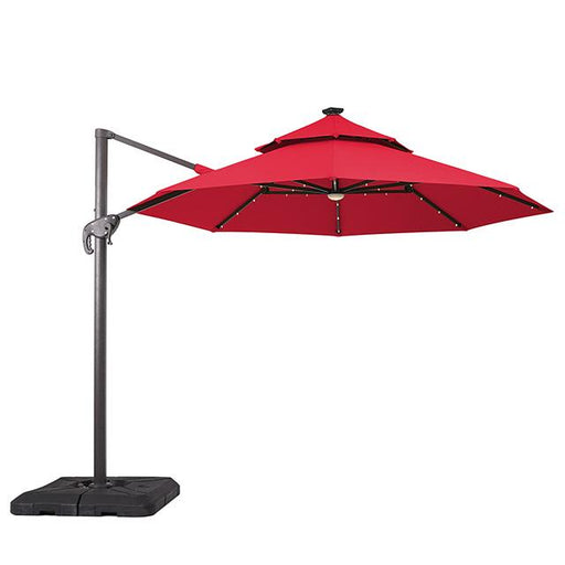 Nuti 10 Ft Round Umbrella w/ LED Light + 37" Large Base - Visions in Furniture (La Mirada, CA)