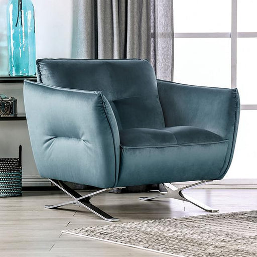 Civellutino Chair Teal - Visions in Furniture (La Mirada, CA)