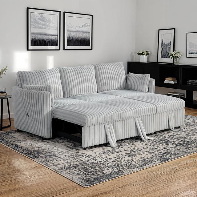 Denholme Sectional w/ Pull Out - Visions in Furniture (La Mirada, CA)