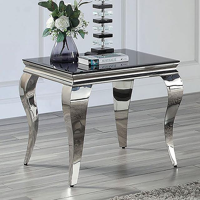 WETZIKON End Table, Black - Visions in Furniture (La Mirada, CA)