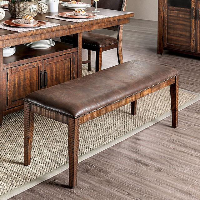 Wichita Light Walnut Bench - Visions in Furniture (La Mirada, CA)