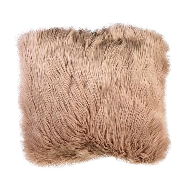 Wendy Blush 20" X 20" Pillow, Fur Blush (2/CTN) - Visions in Furniture (La Mirada, CA)