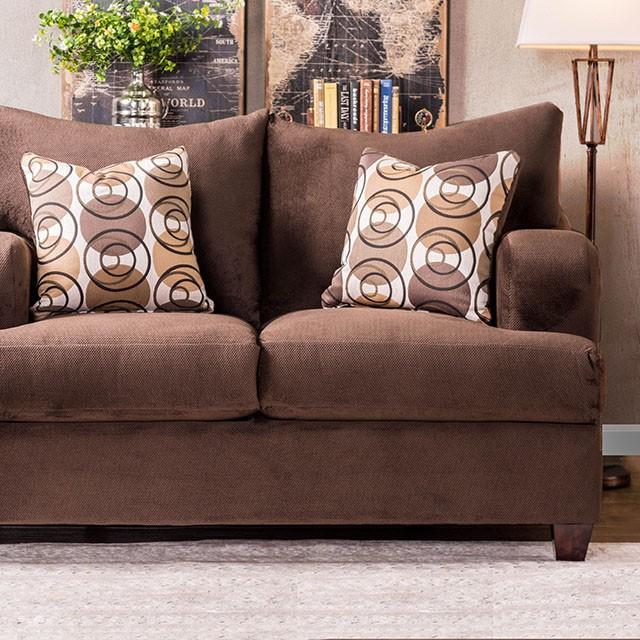 WESSINGTON Chocolate Love Seat - Visions in Furniture (La Mirada, CA)