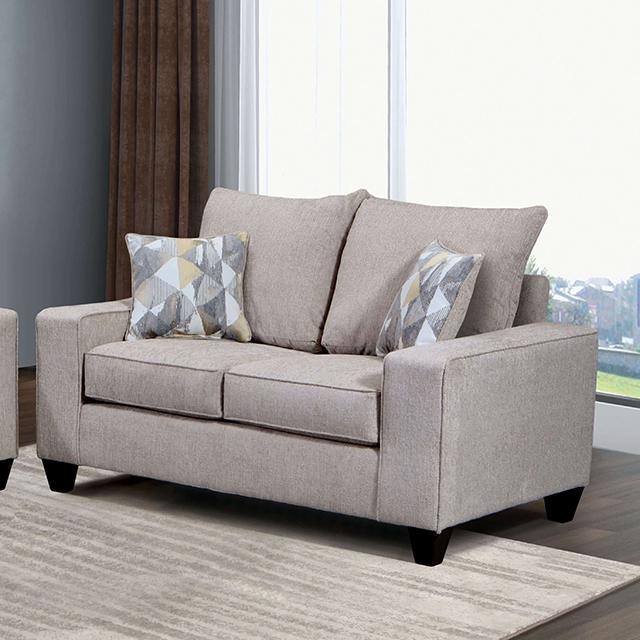 WEST ACTION Loveseat, Beige - Visions in Furniture (La Mirada, CA)