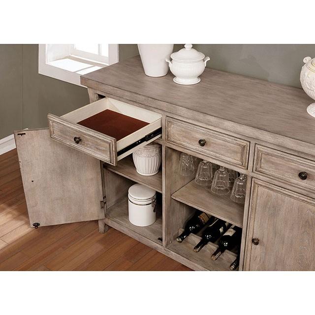 Patience Rustic Natural Tone Server - Visions in Furniture (La Mirada, CA)